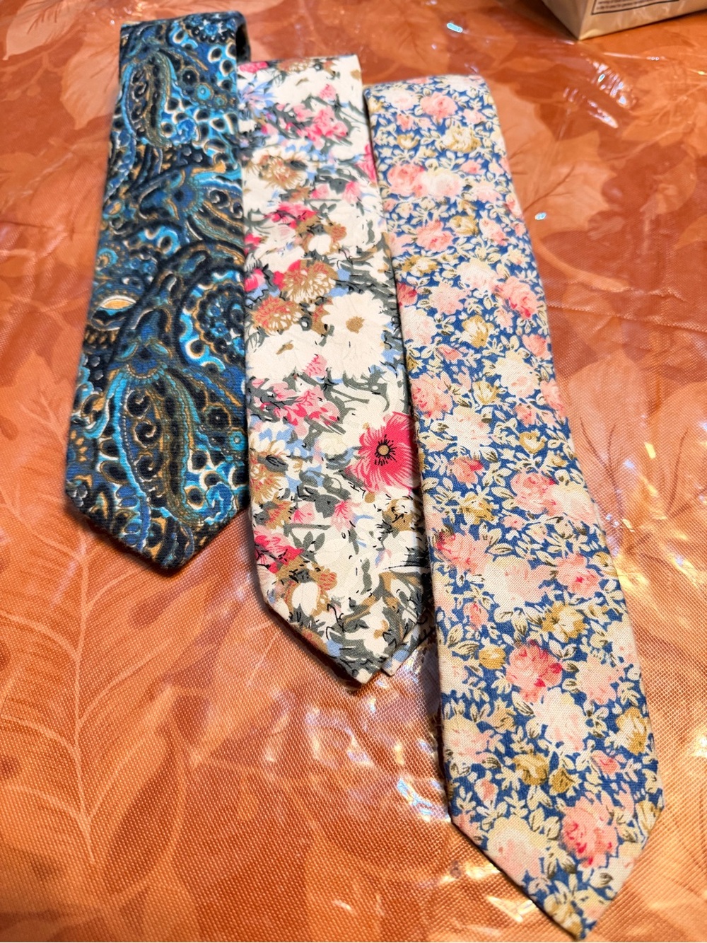 Original Penguin Men's Tie Set - Blue, Cream, Pink